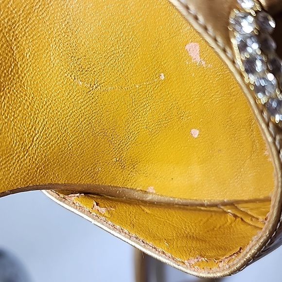 Michael Antonio Gold Sandals - Picture 10 of 13